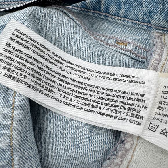 Abercrombie & Fitch Jeans Womens 22 Criss Cross 90's Straight High Rise NEW - Picture 12 of 13